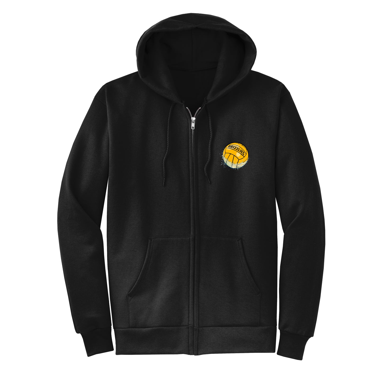 Cal High Water Polo Black Zip-Up Hoodie
