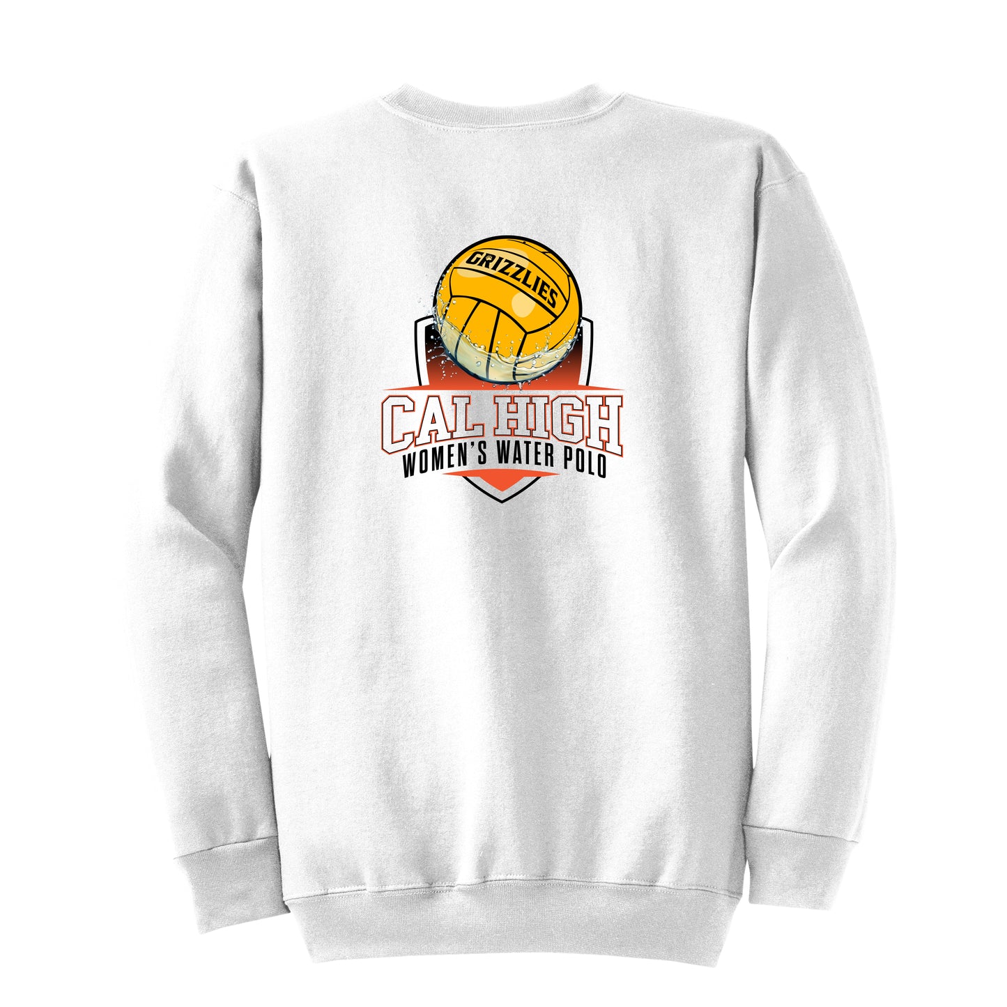 Cal High Water Polo Fleece Crewneck white