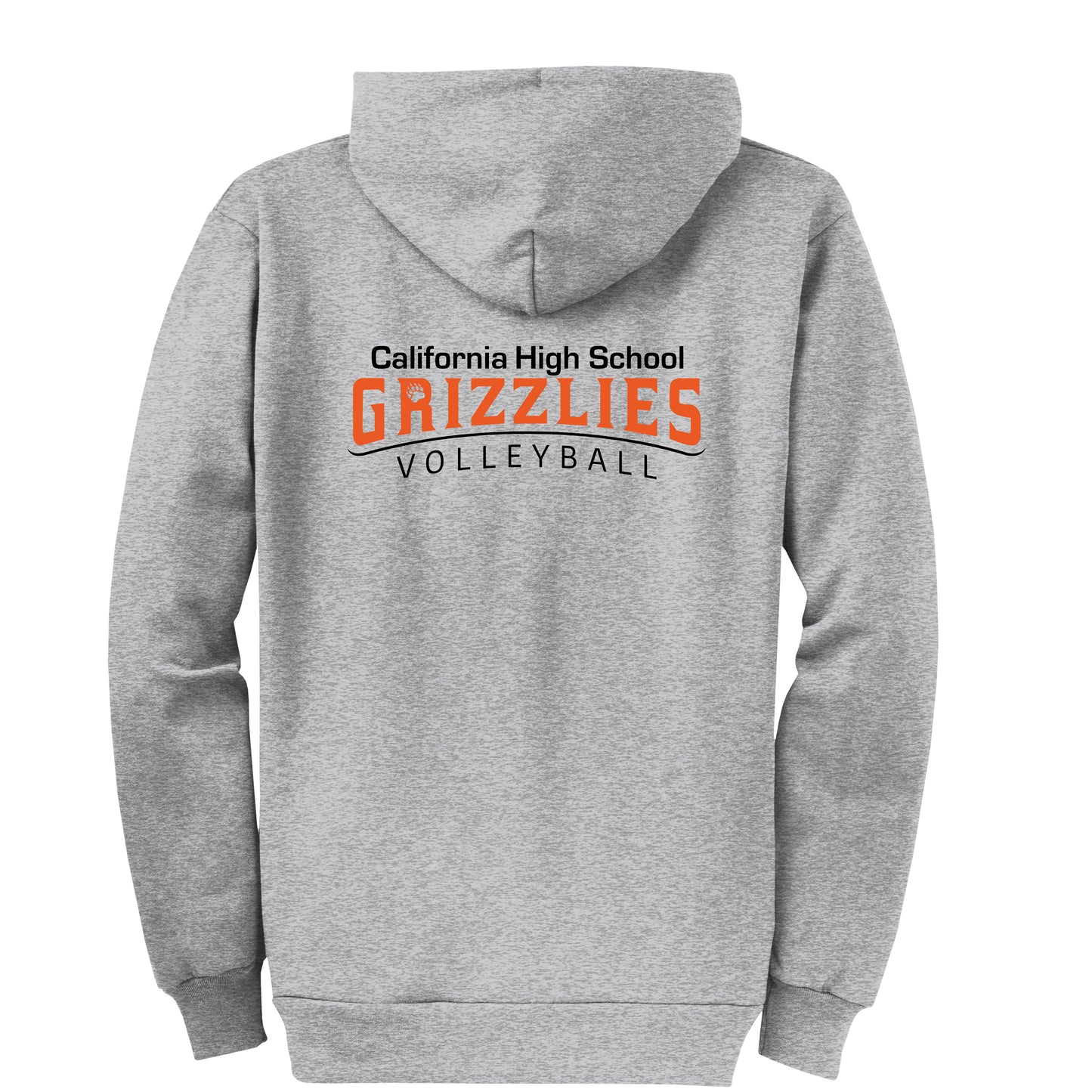 Cal High Grizzlies Volleyball Zip-Up Hoodie