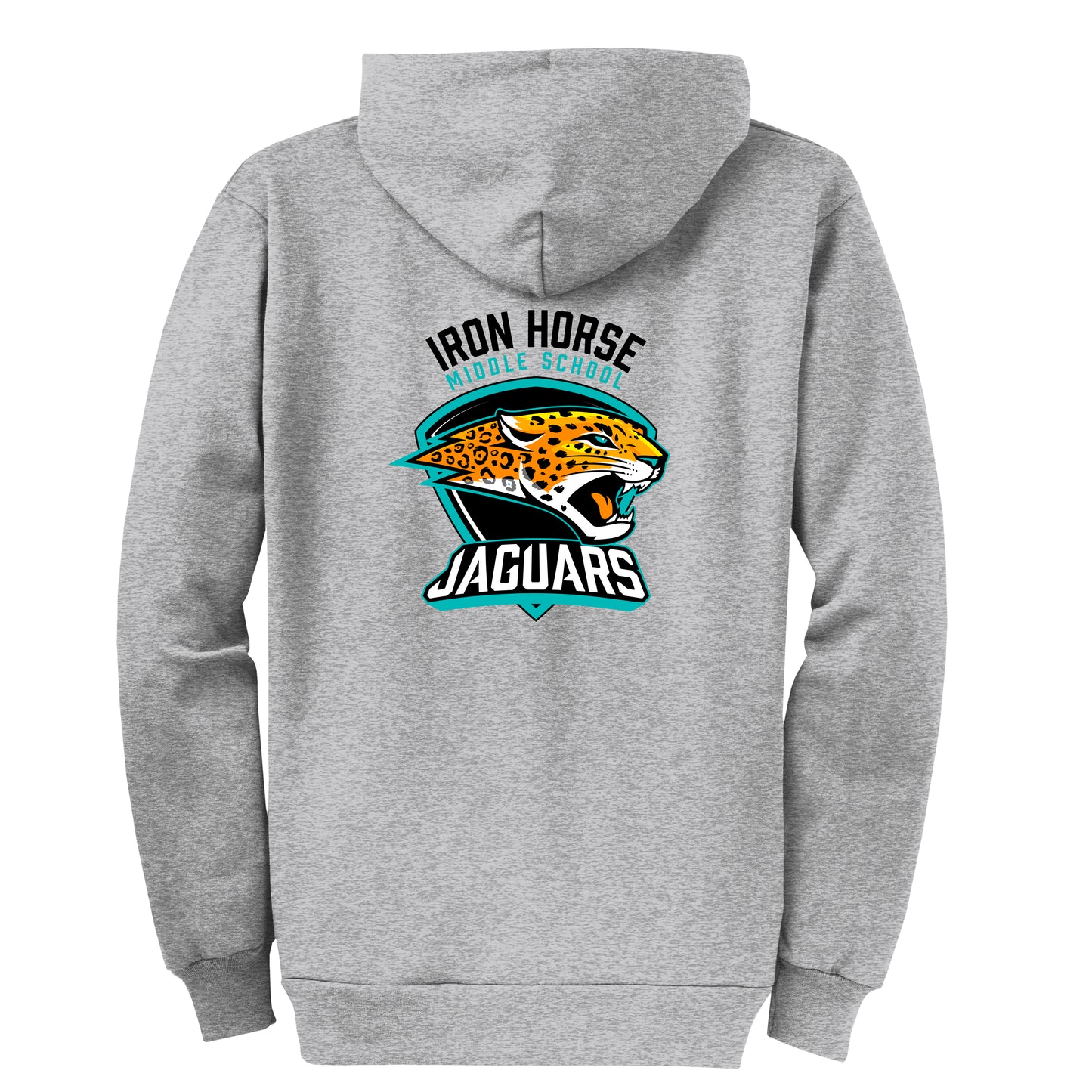 Iron Horse Core Grey Zip Up Hoodie
