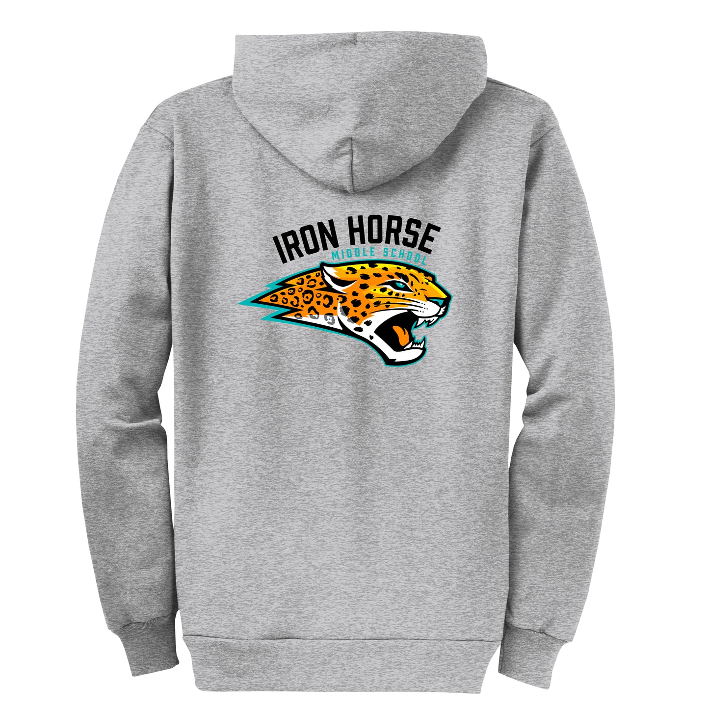 Iron Horse Insignia Grey Zip Up Hoodie