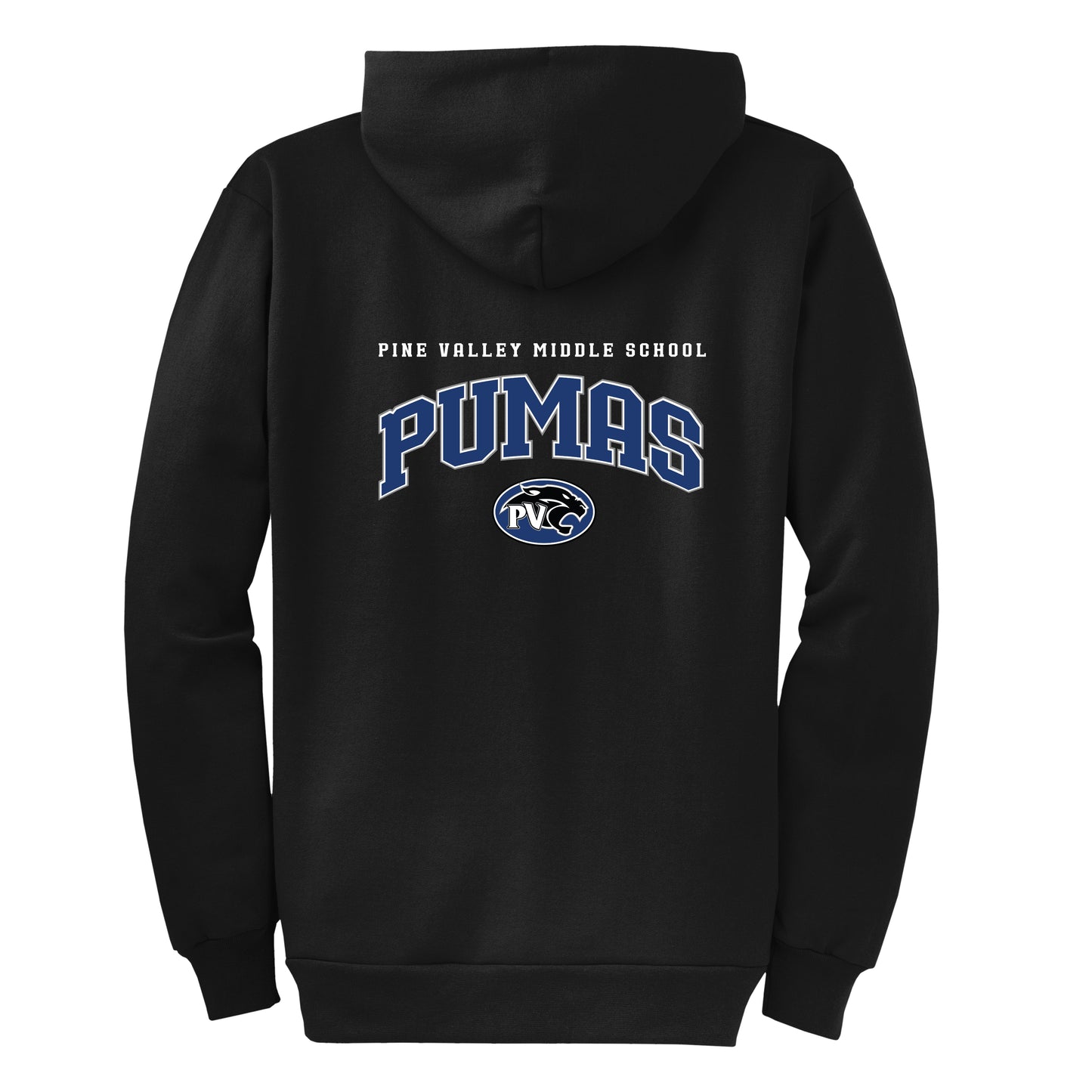 Pumas Collection Black Zip-Up Hoodie