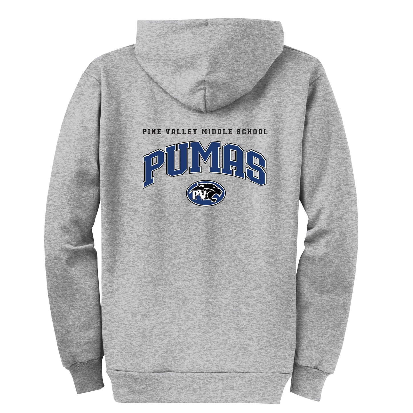 Pumas Collection Grey Zip-Up Hoodie