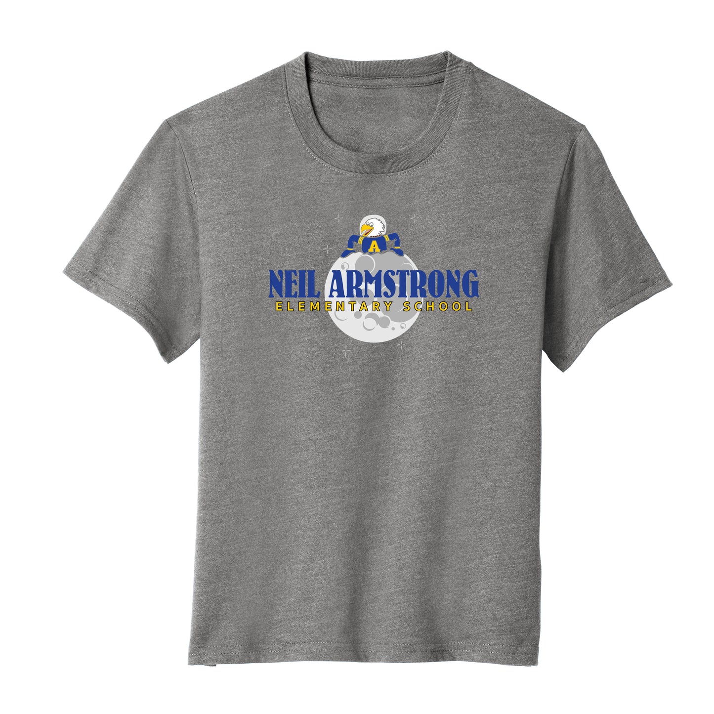 Neil Armstrong Elementary Moon Collection Blended Tee