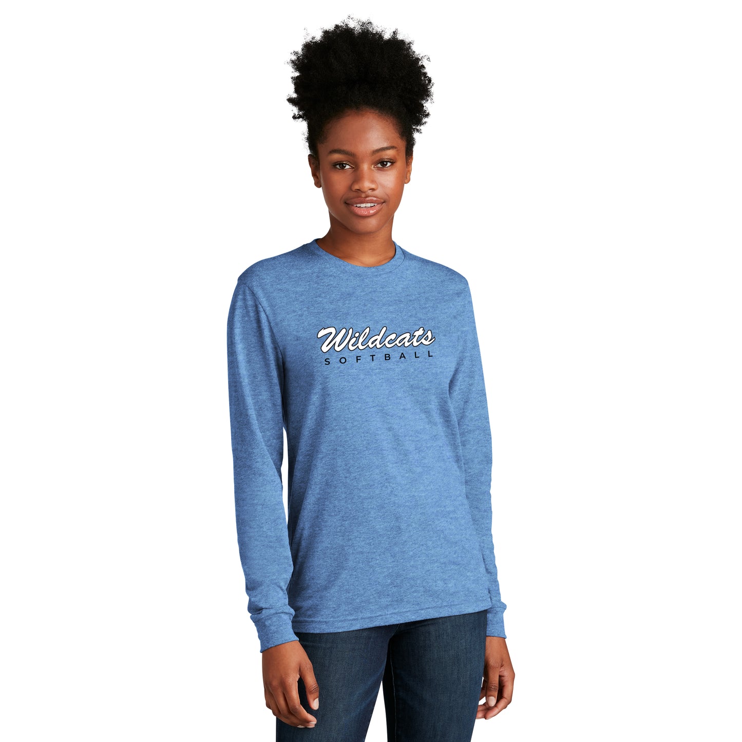 Wildcats Softball - Columbia Blue Long Sleeve Tee