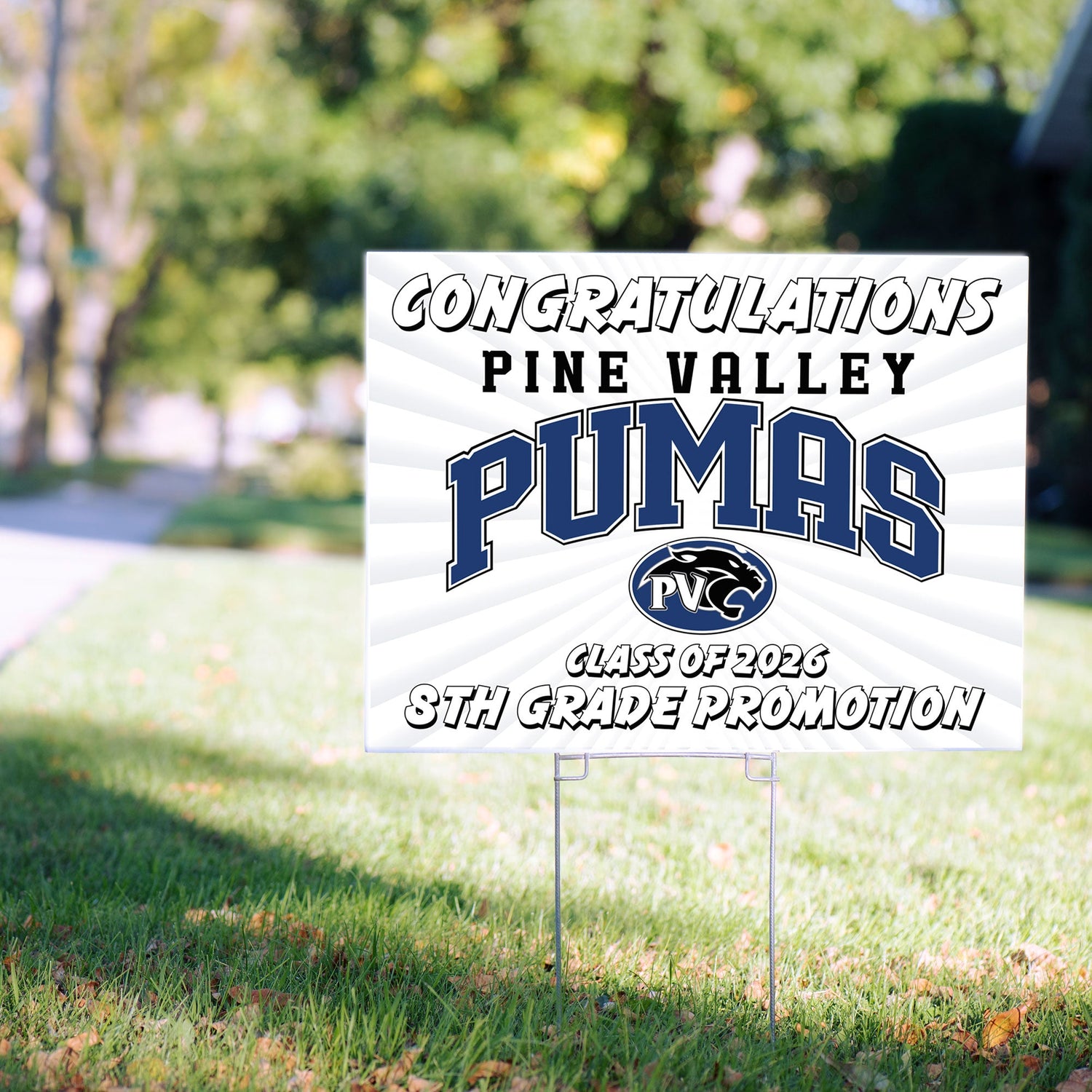 Pine Valley Class of 2026 Lawn Sign