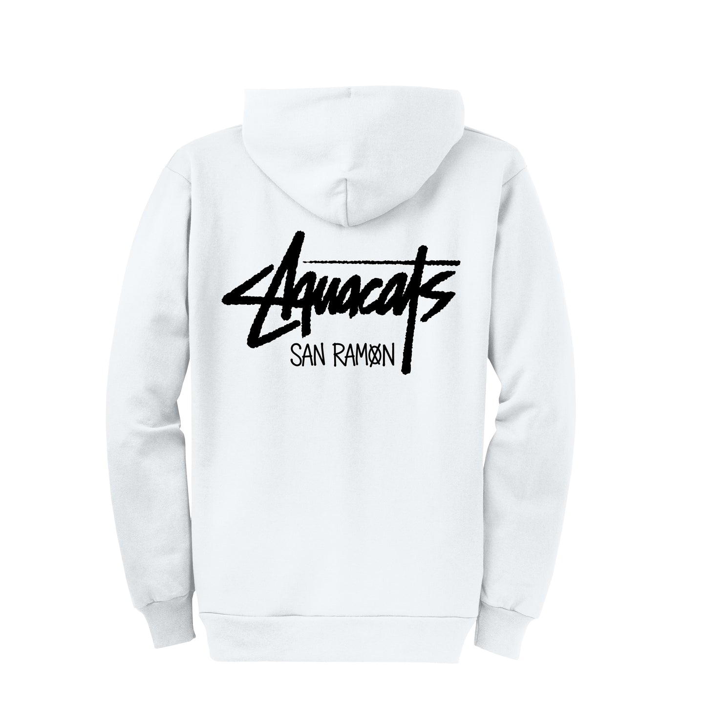 San Ramon Aquacats Limited Edition White Zip-Up Sweatshirt