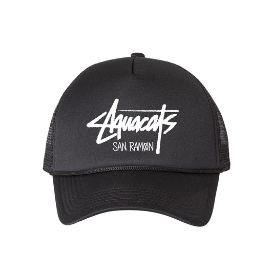 Aquacats Limited Edition Black Trucker Cap