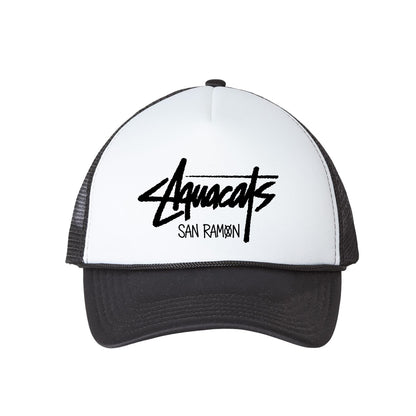 Aquacats Limited Edition Black & White Trucker Cap