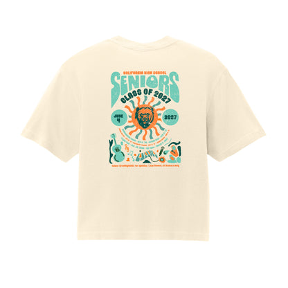 CAL HIGH SENIORS 2027 - Comfort Colors Unisex Boxy Fit Mid-Crop Tee
