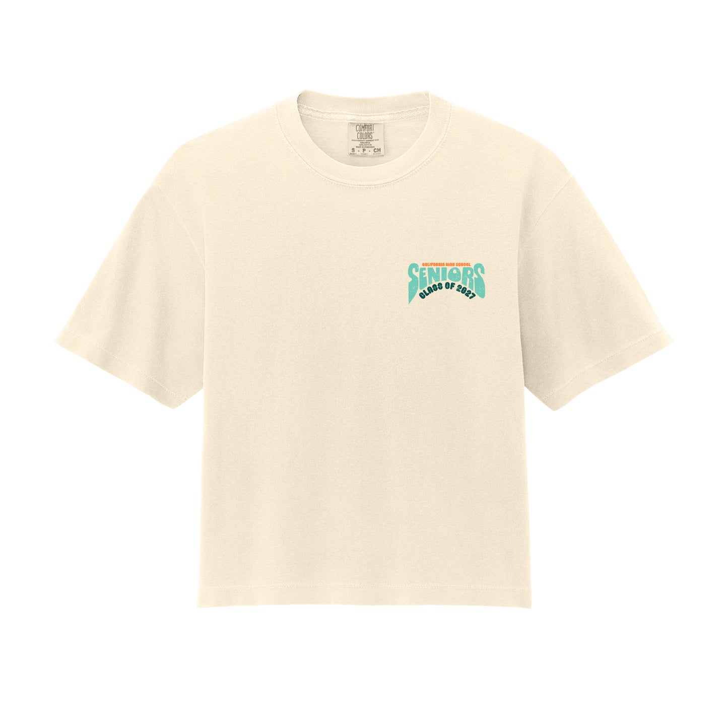 CAL HIGH SENIORS 2027 - Comfort Colors Unisex Boxy Fit Mid-Crop Tee