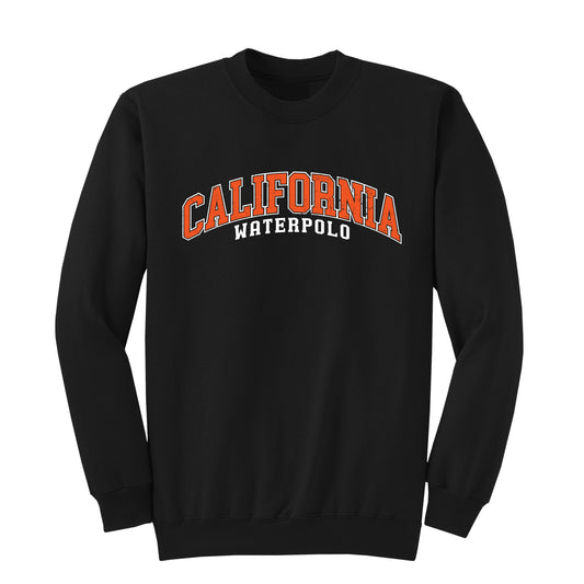 Cal High Waterpolo Vintage Collection - Fleece Crewneck Black