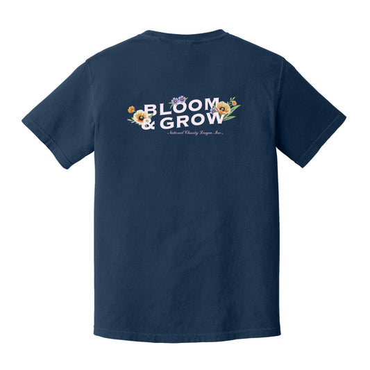 NCL - Cal Blooms Chapter - Comfort Colors Navy tee