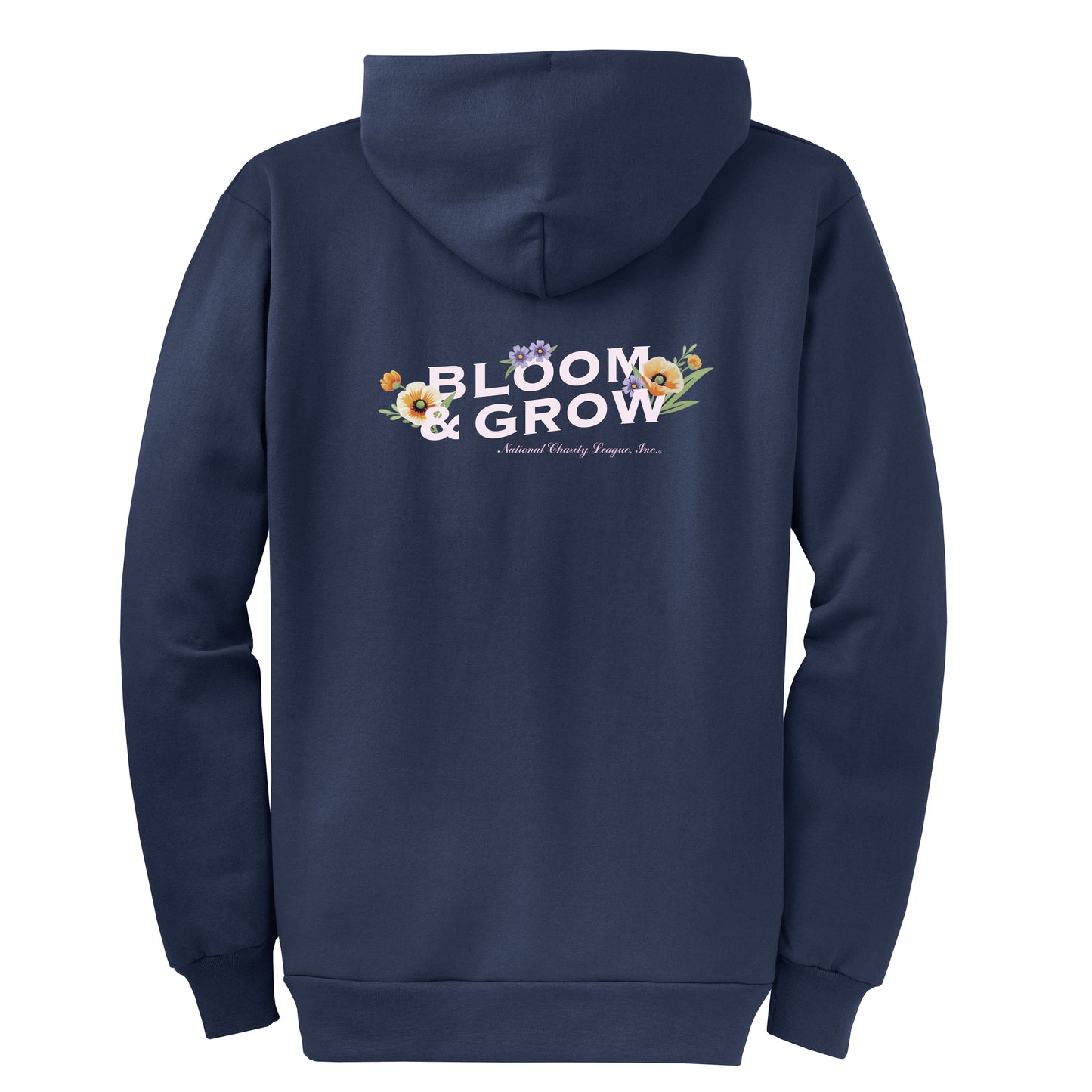 NCL Cal Blooms Chapter Navy Zip-Up Hoodie