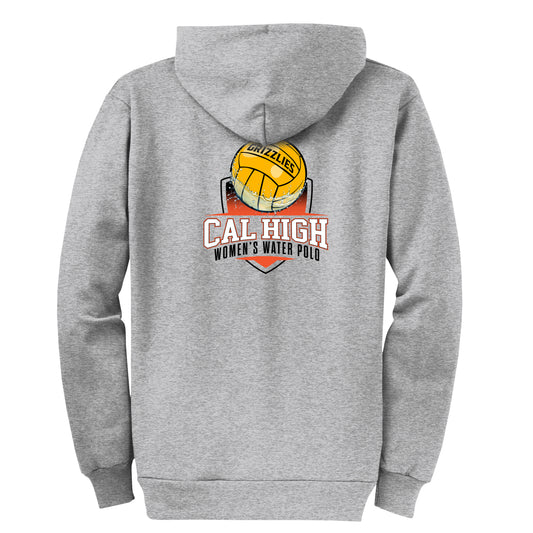 Cal High Water Polo Grey Zip-Up Hoodie