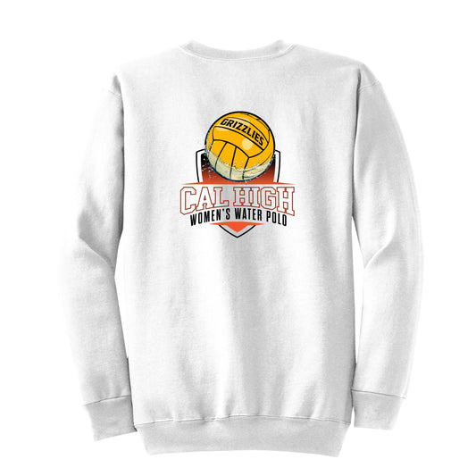 Cal High Water Polo Fleece Crewneck white