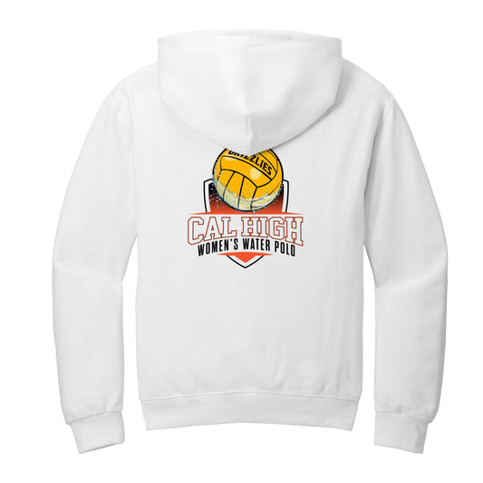 Cal High pullover hoodie White