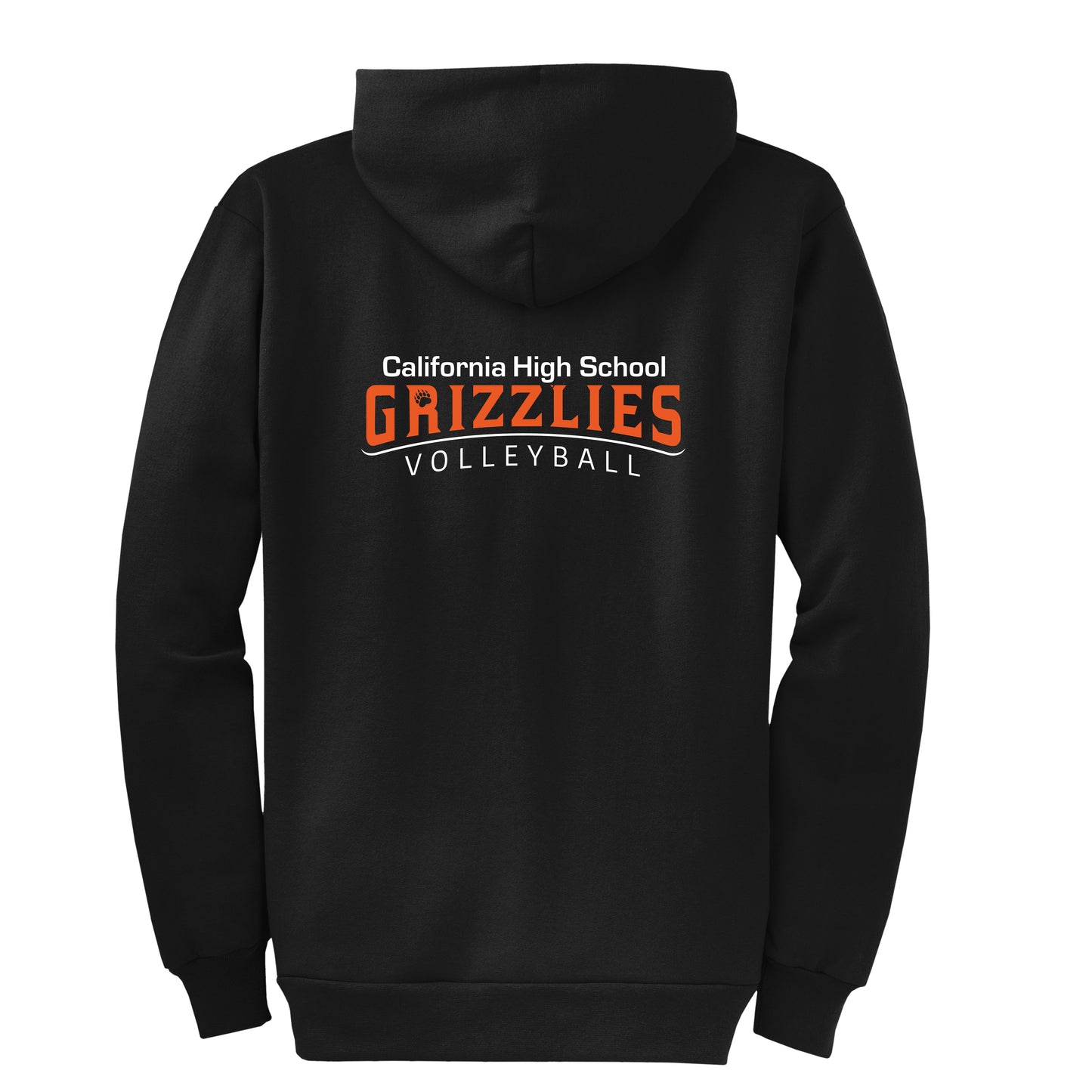Cal High Grizzlies Volleyball Zip-Up Hoodie