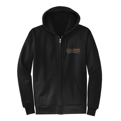 Cal High Classic Volleyball Zip-Up Hoodie