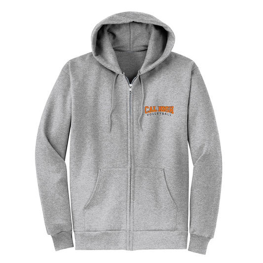 Cal High Classic Volleyball Zip-Up Hoodie