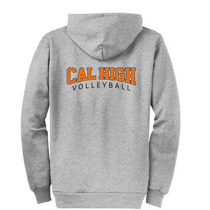 Cal High Classic Volleyball Zip-Up Hoodie