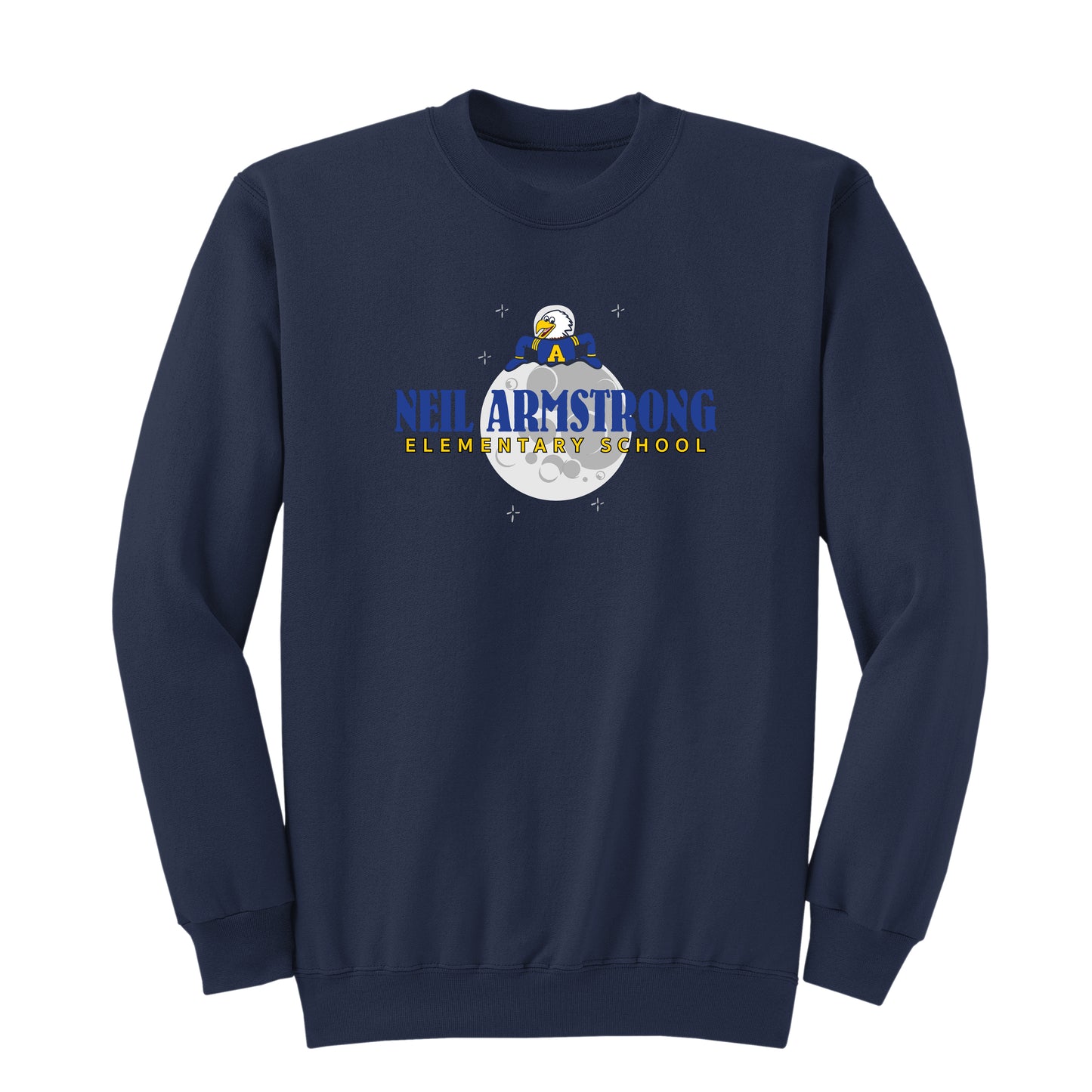 Neil Armstrong Elementary School Moon Crewneck