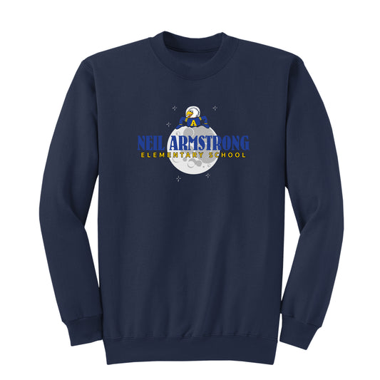 Neil Armstrong Elementary School Moon Crewneck