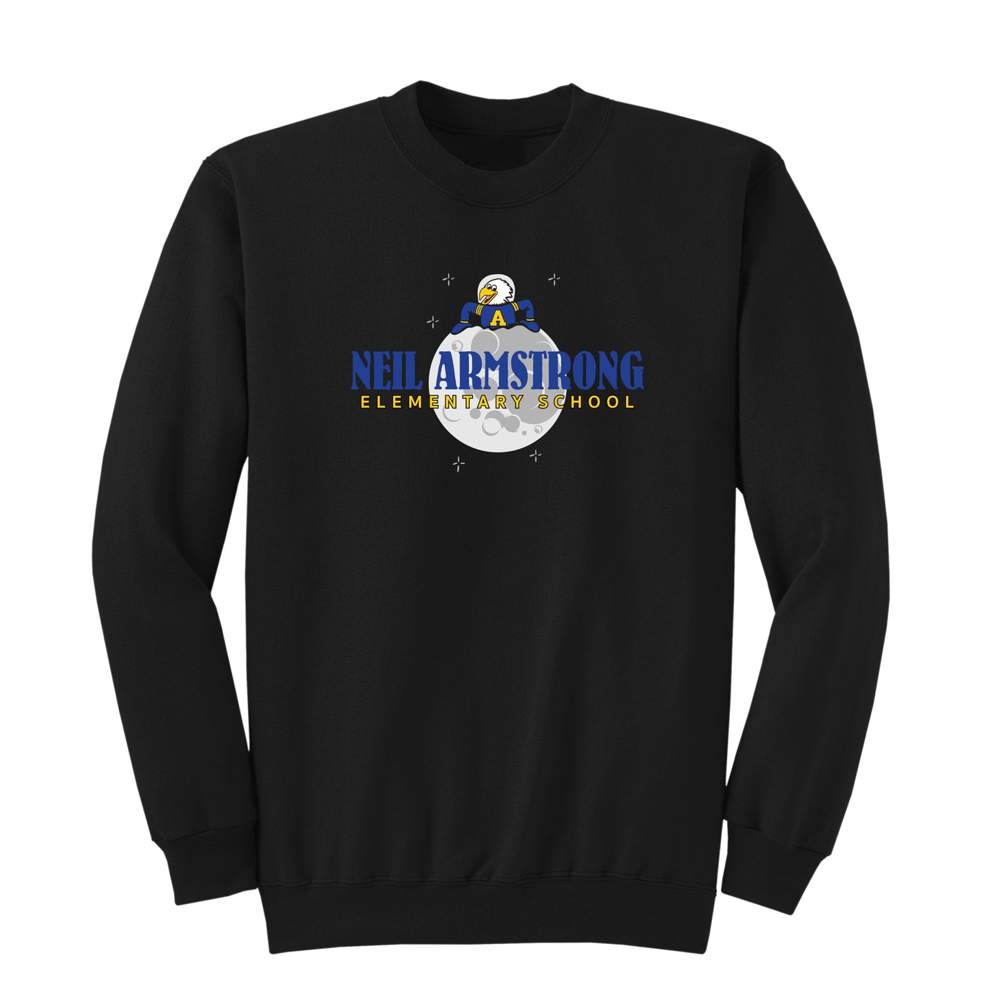 Neil Armstrong Elementary School Moon Crewneck