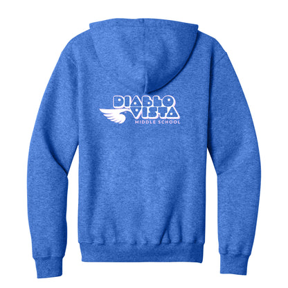 Diablo Vista Bubble Collection - Flo Blue Zip-up hoodies
