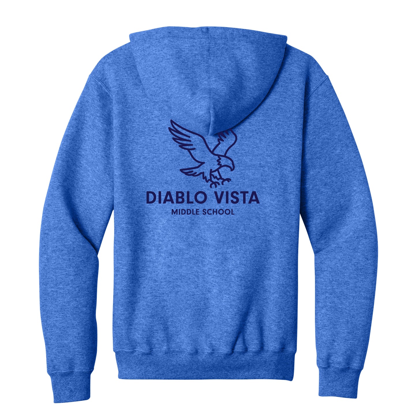 Diablo Vista Eagle Collection - Flo Blue Zip-up Hoodie