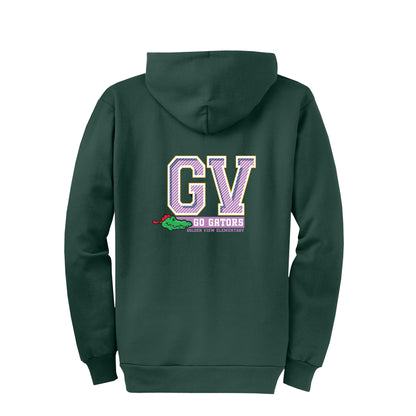 Golden View Go Gators Collection - Green Zip-up hoodie
