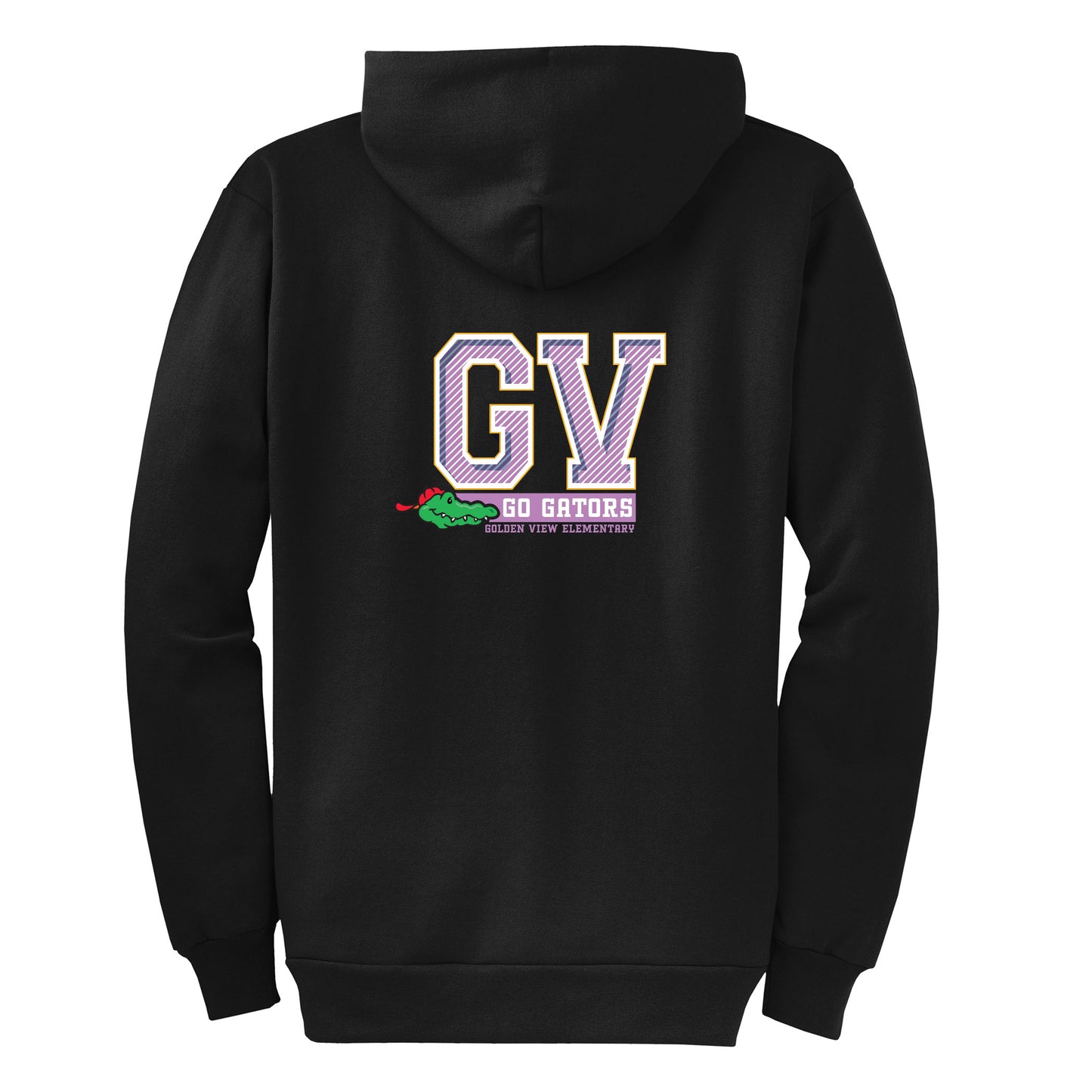 Golden View Go Gators Collection - Black Zip-up hoodie