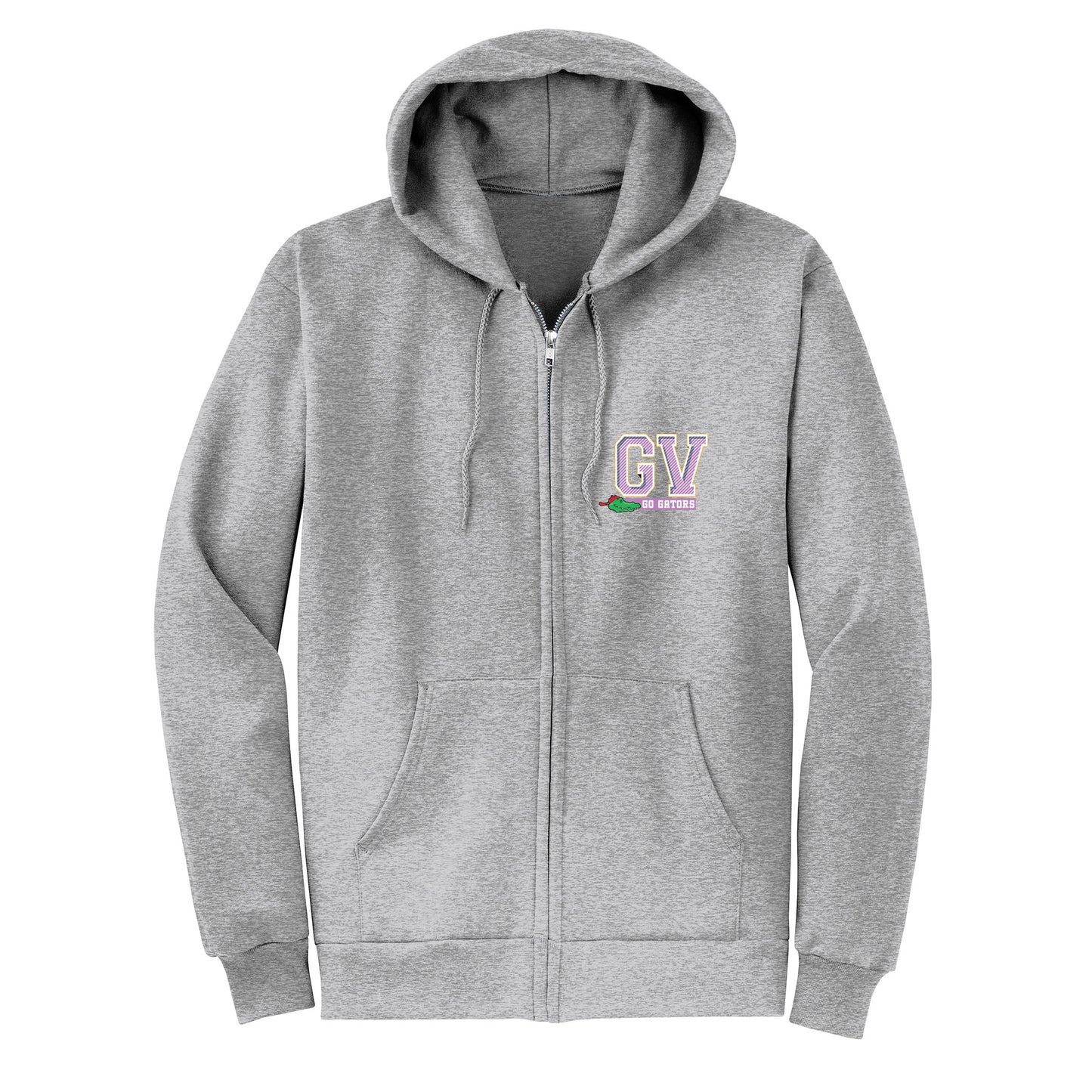 Golden View Go Gators Collection - Gray Zip-up hoodie