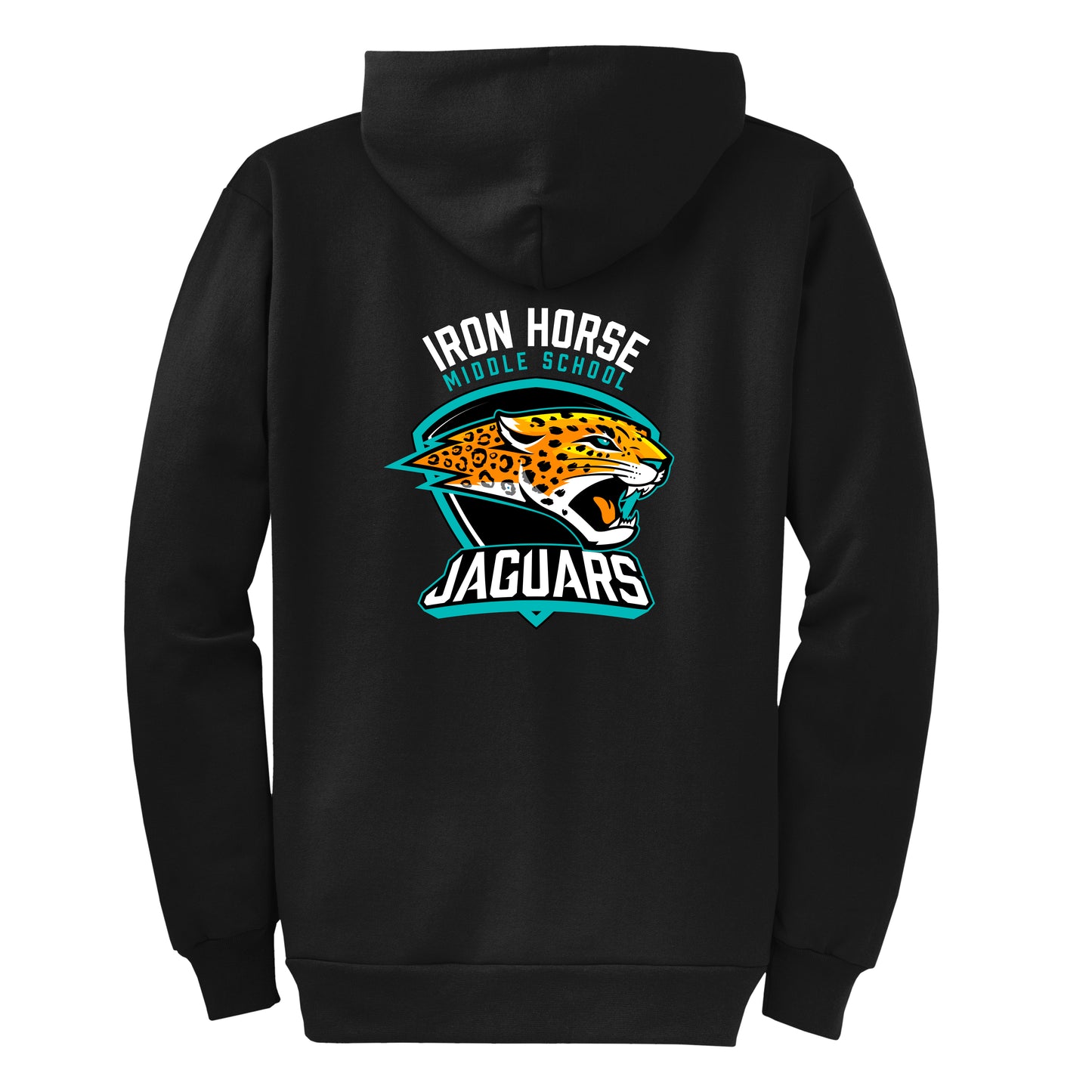Iron Horse Core Black Zip Up Hoodie