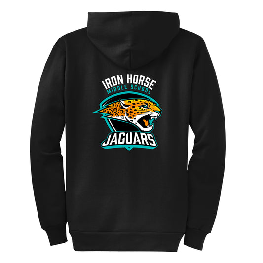 Iron Horse Core Black Zip Up Hoodie