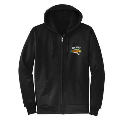 Iron Horse Core Black Zip Up Hoodie