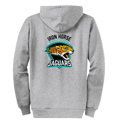 Iron Horse Core Grey Zip Up Hoodie
