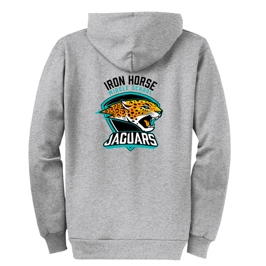 Iron Horse Core Grey Zip Up Hoodie