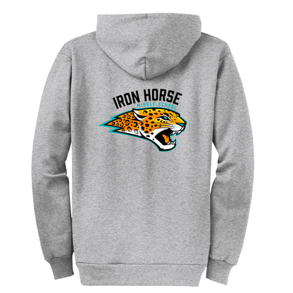 Iron Horse Insignia Grey Zip Up Hoodie