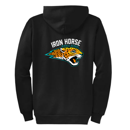 Iron Horse Insignia Black Zip Up Hoodie