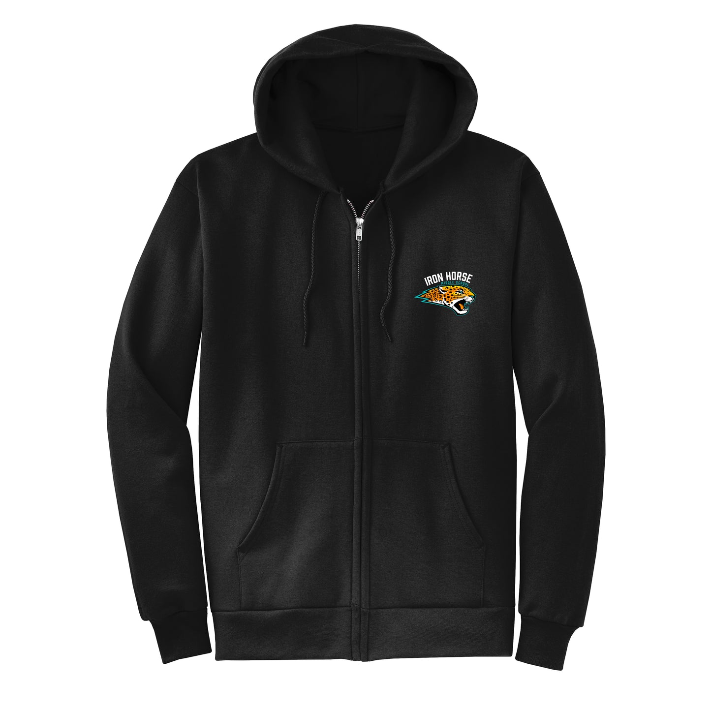 Iron Horse Insignia Black Zip Up Hoodie