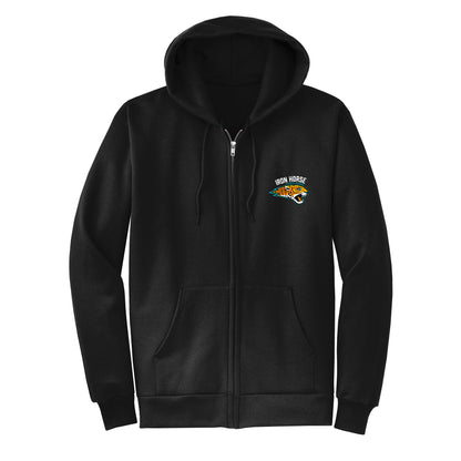 Iron Horse Insignia Black Zip Up Hoodie