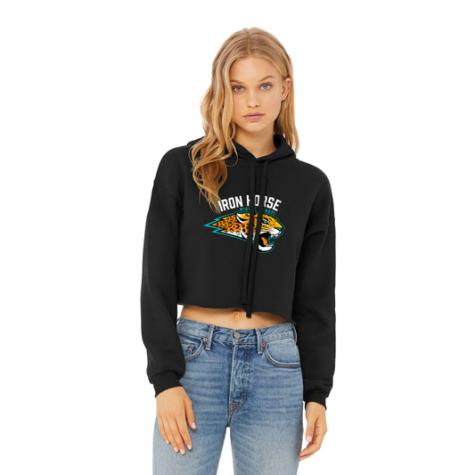 Iron Horse Insignia Sponge Fleece Cropped Hoodie