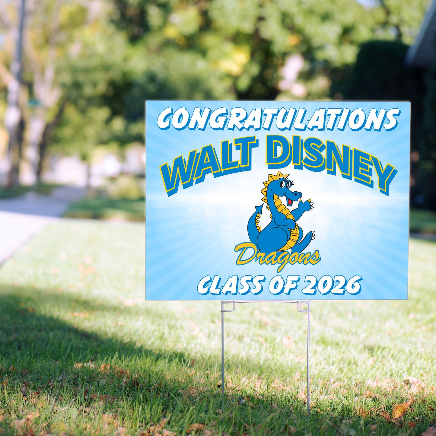 Official Walt Disney Elementary 2026 Lawn Sign - April orders
