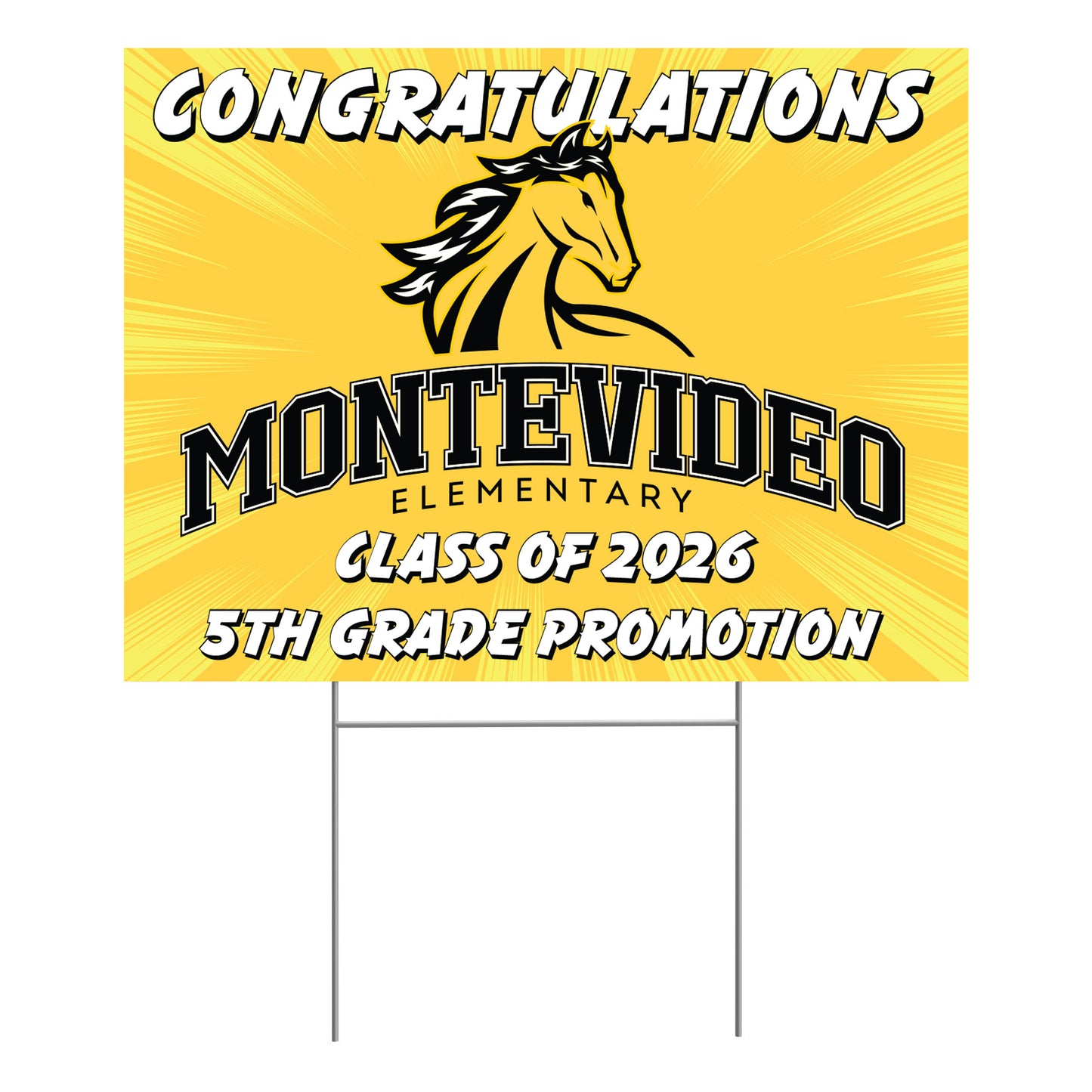 Montevideo 5th Grade Promotion 2026 Lawn Sign