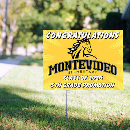 Montevideo 5th Grade Promotion 2026 Lawn Sign