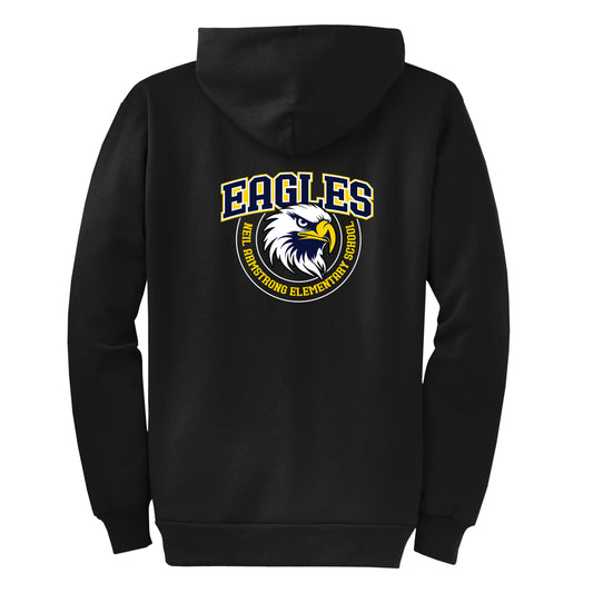 Neil Armstrong Elementary Classic Black Zip-Up Hoodie