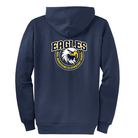 Neil Armstrong Elementary Classic Navy Zip-Up Hoodie
