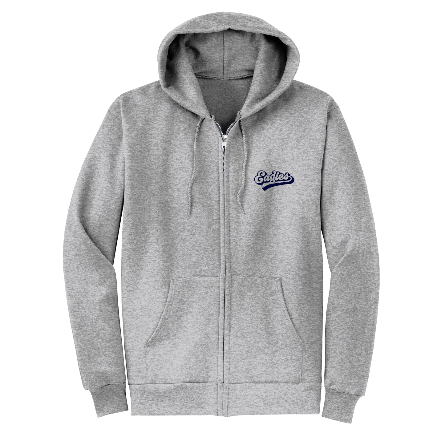 Neil Armstrong Elementary Retro Grey Zip-Up Hoodie
