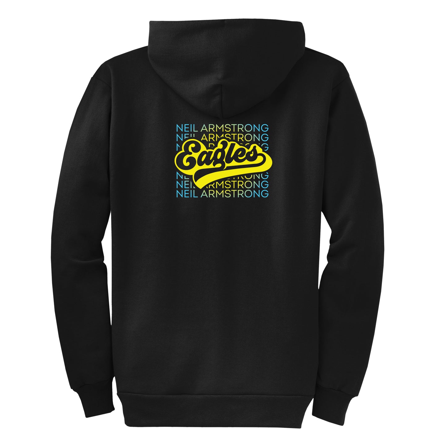 Neil Armstrong Elementary Sunburst Black Zip-Up Hoodie